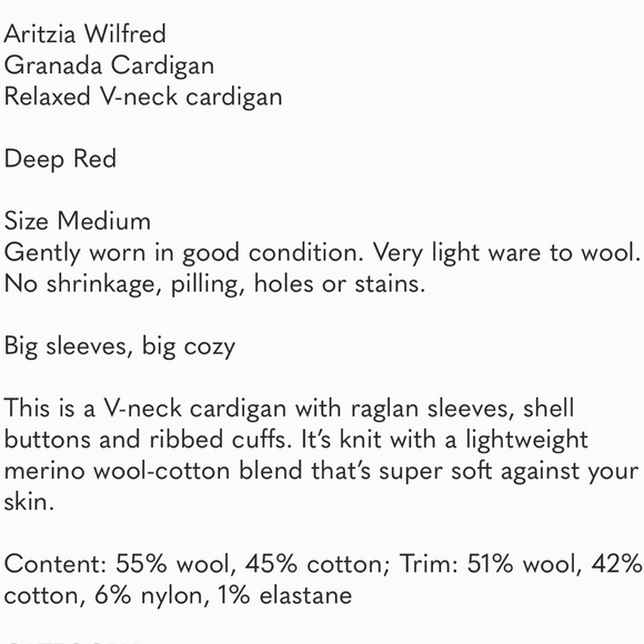 Aritzia Wilfred Granada Cardigan - Picture 15 of 15
